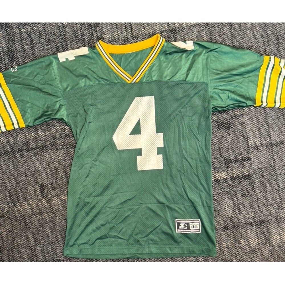 Vintage 90s Starter Brett Favre Green Bay Packers Jersey Mens L 48 NFL Football